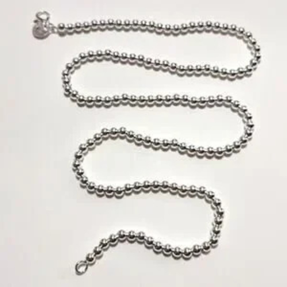 925 Silver Pearl Necklace 4mm Jewelry Sterling Christmas Birthday Valentine Gift